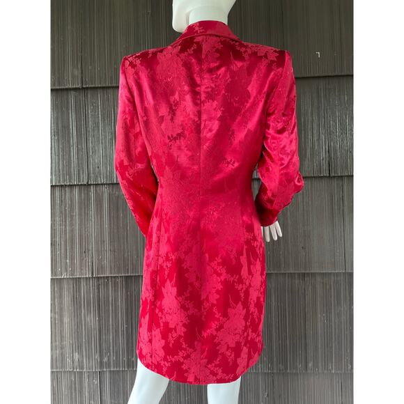 š„VTG Hugo Buscati USA Made Floral Brocade Feminine Preppy Formal Blazer Jacket - Picture 5 of 15